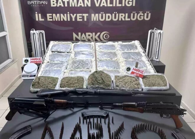 Batman’da Uyuşturucu Operasyonu: 4 Tutuklama